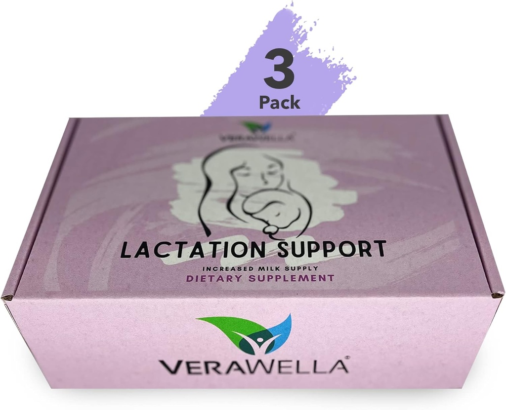 Borstvoeding Support, Infused met Fenegriek, Venkel & Melkdistel, Borstvoeding Ondersteuning voor verhoogde melkvoorziening, Verhoog de melkvoorziening Borstvoeding Essentieel, Verpakking van 3