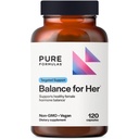 PureFormulas Balance for Her - Hormone Balance for Women - DIM, Black Cohosh, Calcium D-Glucarate, EGCg Green Tea Extract & Chaste Tree Supplement for Mood Support & Estrogen Metabolisme -120 Capsules