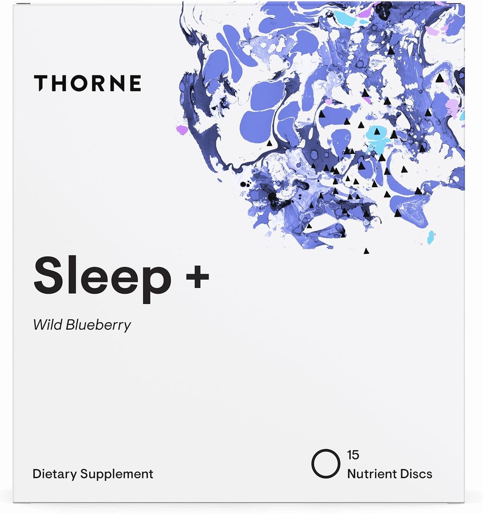 THORNE Sleep + Dissolvable Supplément Disc - Camomille, L-Theanine et Mélatonine pour un sommeil profond et reposant - 15 portions