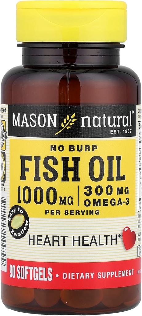 Visolie 1000 Mg Geen Burp Softgel, door Mason Vitaminen - 90 Ea