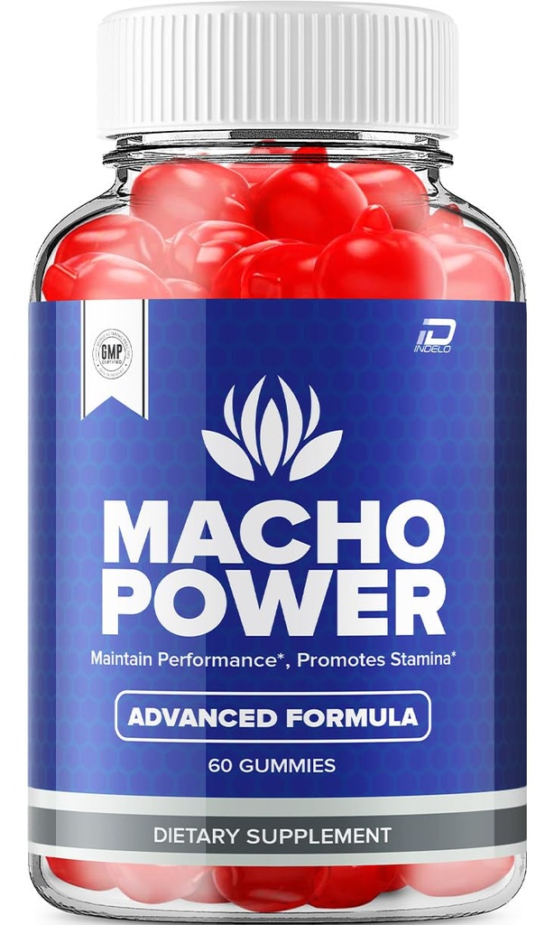Macho Power Gummies for Men – MachoPower Male Gummies All-Natural Supplement, Power Macho Gummies Reviews (1 Pack - 60 Gummies)