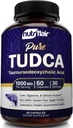 NutriFlair Pure TUDCA 1000mg - Premium Taurourso deoxycholzuur Bile Salts, Detox & Cleanse, Non-GMO, Glutenvrij. Lever, Nier & Gallblader Ondersteuning- Made in USA, 60 Capsules