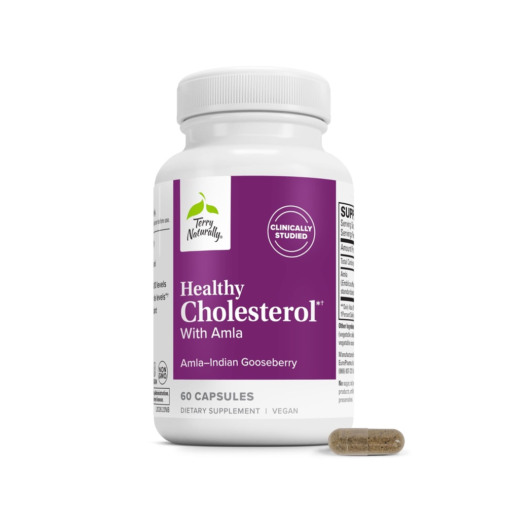 Terry Naturally Healthy Cholesterol with Amla - Heart Health - 60 Count