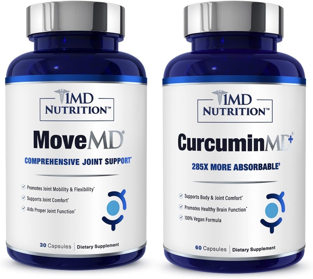 1MD Nutrition MoveMD & CurcuminMD Plus Bundle.