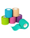 FriCARE Zelfklevende Bandage Wrap, Medical Tape in EHBO Kit, Cohesive Bandages voor Wounds Sport Vet, 2 Inches X 5 Yards 6 Rolls, Regenboog