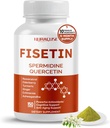 Fisetin 10-in-1 Formule - met Spermidine Quercetin Resveratrol, Vlierbes, Kurkuma non-GMO, Glutenvrij, Soy-Free