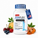 N-Labs ExaFlex Glucosamine Chondroitin MSM, Bromelain Capsules - Gezamenlijke supplementen voor mannen en vrouwen met Boswellia Extract, Kurkuma en Quercetin - Ondersteunt Joint Health - Made in USA - 60 Capsules
