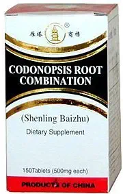 Codonopsis Wortel Combinatie, Shenling Baizhu (150 tabletten)