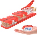 Extra grote week pil Organizer - Waterdichte 7-dagen pil Box, Portable Vitamin & Supplement Case, Gemakkelijk te openen Design, Ideaal voor reizen een en dagelijkse medicatie management (rood)