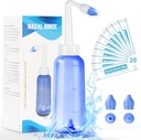 Neti Pot Sinus Sinaasfles - Nasale Wash Bottle Neusreiniger voor effectieve druk Irrigatio 300 ML met 20 Nasal Wash Zout Pakjes