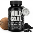 Wild Foods Geactiveerde Charcoal Capsules 100% Biologische Kokosschelpen Actieve Tablets voor Opgeblazen & Hangover 