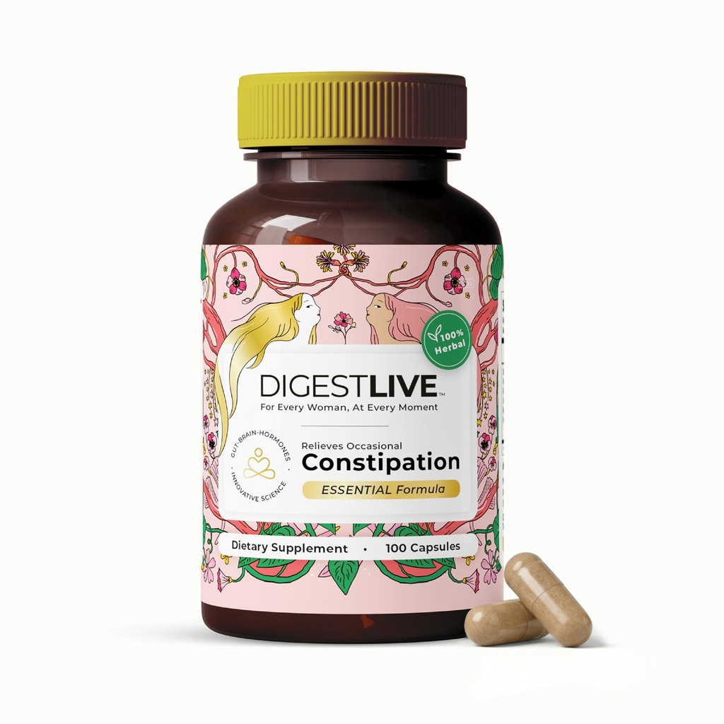 Laxatieve, constipatie verlichting voor vrouwen - Stool Softener - 100% Natuurlijke - 100 Capsules - Vrouwelijke Colon Reiniging, Detox - Gas en Bloating Relief - Veganistisch, Gluten en GGO-vrij