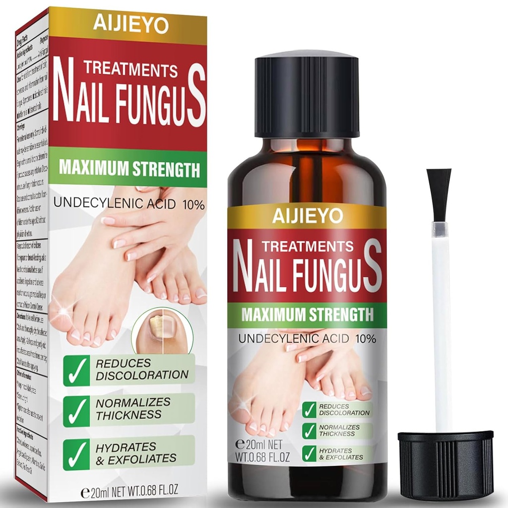 E-Bes Teenail Schimmelbehandeling Extra sterkte, Reparatie dikke schade kleur vingernagel teen Nagel Schimmel behandeling, theeboom olie gemakkelijk gebruik Schimmel ToeNail behandeling- 20ML