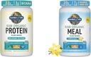 Tuin van het leven Biologische Vegan Unflavored Proteine Poeder 22g Complete Plant Based Raw Protein & Vegan Proteine Powder - Raw Organic Meal Replacement Shakes - Vanille - Pea Proteine