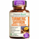 Saffraan Supplementen 89mg Saffraan Extract en 1000mg Tumerische Blend 