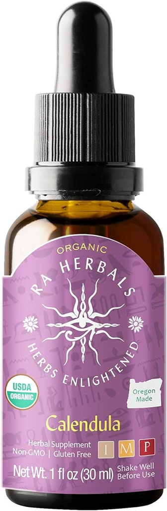 Ra Kruiden Biologische Calendula Liquid Extract - Detox Support - 1 fl oz
