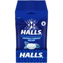 HALLS Hoesten en Throat Relief Mentho-Lyptus Hoestdruppels, 12 zakken van 30 (360 Total Drops)