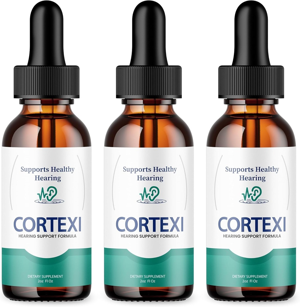 (Officieel) Cortexi Tinnitus Behandeling Gehoorondersteuning met chroom, druivenzaad, Astragalus, Maca Root - Cortexi Gehoorondersteuning Drops Supplement Cortexi Tinnitus behandeling voor ringende oren (6oz)