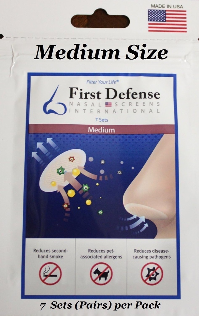 Nasal Screens - Pick-A-Size and Quantity Packs (1-Pack, Medium)