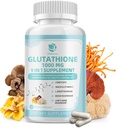 Glutathion Supplement 1000 mg, paddosupplement met vitamine C, Niacin - lever detox, Immuunondersteuning en antioxidant, verminderde L-Glutathione 120 Vegan Capsules - Niet GGO