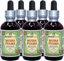 Muira Puama (Ptychopetalum Olacoides) Glyceriet, Organisch Alcoholvrij Liquid Extract (Grote Naam: HerbalTerra, Trots Made in USA) 5x2 fl.oz (5x60 ml)