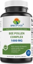 Brieofood Bee Pollen Complex 1000 mg 120 tabletten - Made with Bee Pollen, Bee Propolis, & Royal Jelly Powder