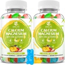 Calcium Magnesium Zink Supplement met Vitamine D3, Suikervrije Calcium Gummies voor Vrouwen Mannen, Hoge Potentie Magnesium Gummies voor Bot & Muscle & Immune Health, Gemengde Smaken - 120 Tel.