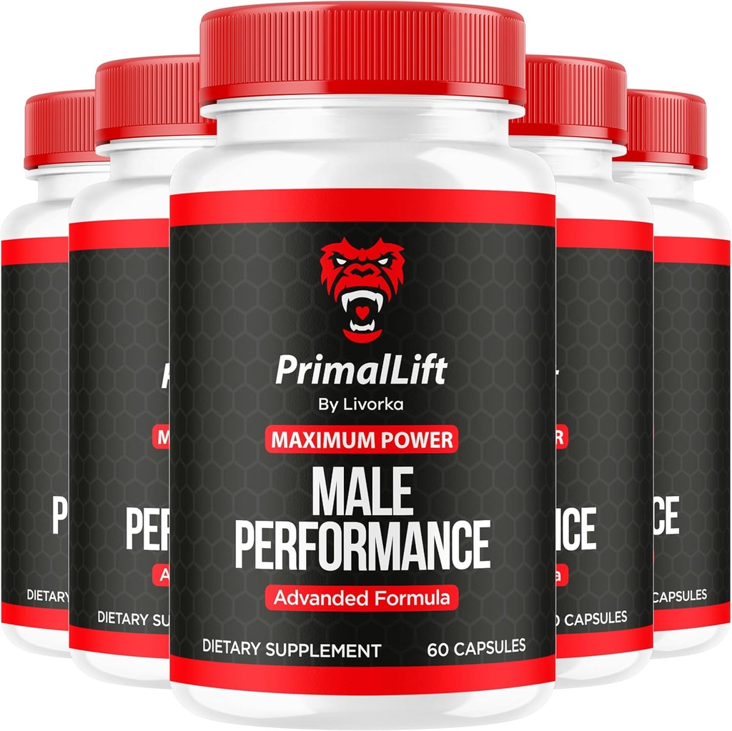 (5 Pack) Primal Lift, Primal Lift voor mannen, Primal Lift Capsules, Primal Lift Pillen, Primal Lift Supplement, PrimalLift Alle natuurlijke ondersteuning, Primal Lift Advanced Formula, 300 Capsules voor 5 maanden
