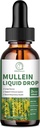 Mullein Drops for Longs, Mullein Leaf Extract 1000MG for Respiratory, Immune & Digestion Support, with Quercetin, Marshmallow, Elderberry, Black Cumin Seed, Bromelain, Non-GMO, Vegan, 2 Fl Oz