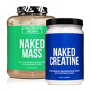 Lot de protéines sans soja NAKED: 8LB Chocolat Creatine de masse végétalienne