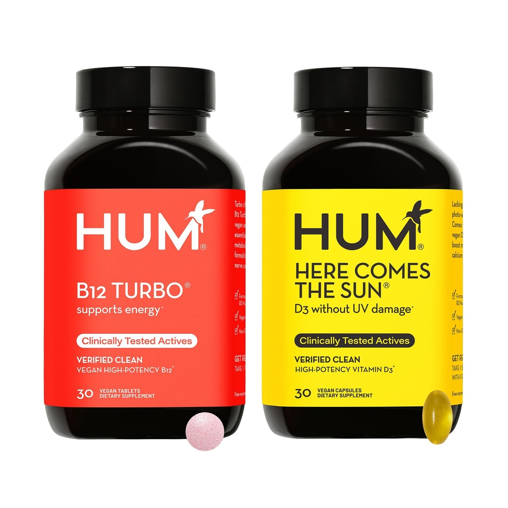 HUM B12 Turbo + Vitaman D3 van Nutriton: Hier komt de zon en B12 Turbo