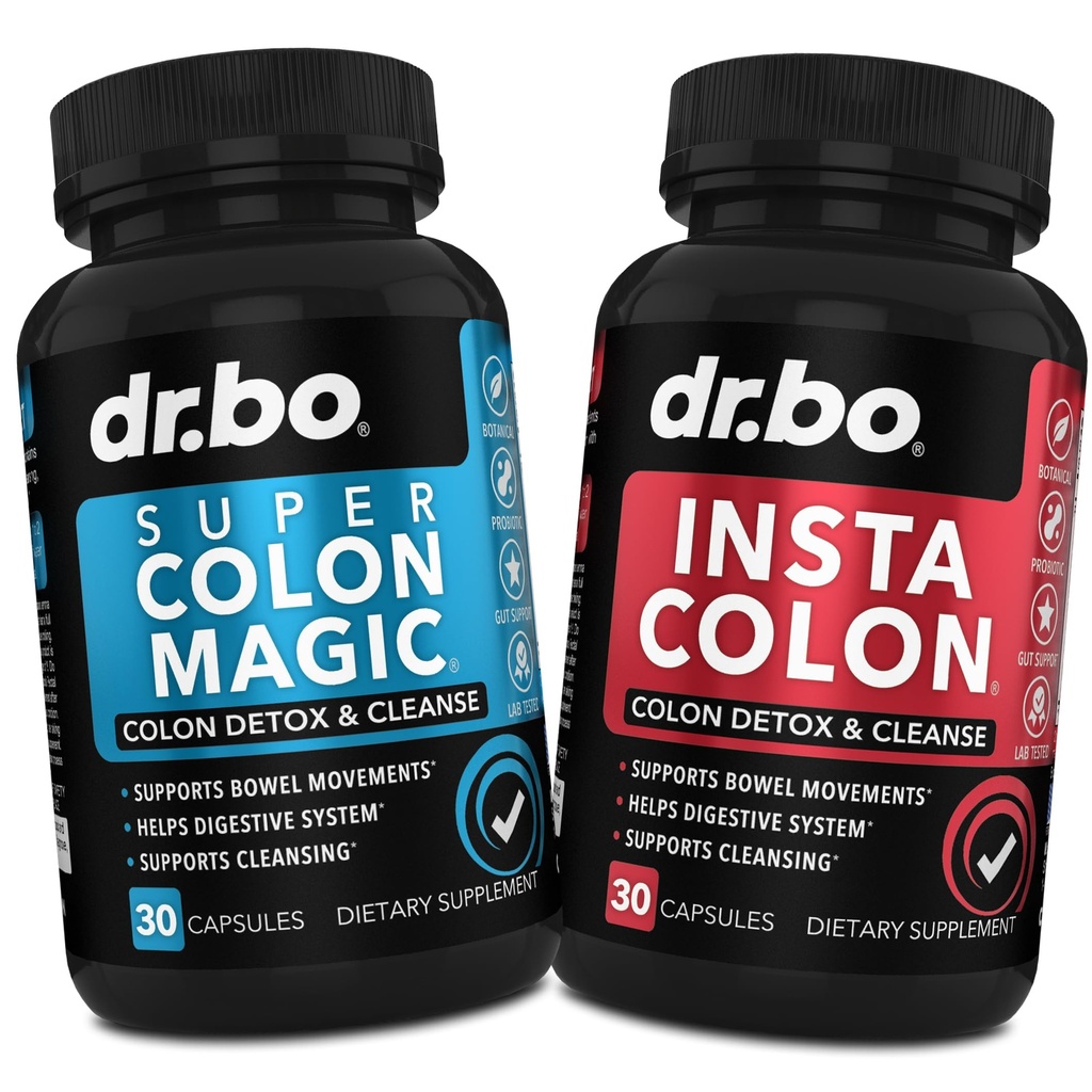 Colon Cleanser Detox Supplement Capsules - 15 jours Colon Cleanse Pills & Probiotic Natural Herbal Cleaning - Suppléments quotidiens du mouvement Bowel pour l'estomac intestinal Bloating Gut Digestive Support