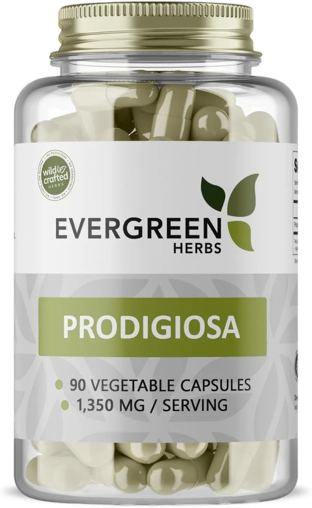 Evergreen Kruiden Prodigiosa (Capsules) - Tamper Proof Seal om versheid te garanderen.