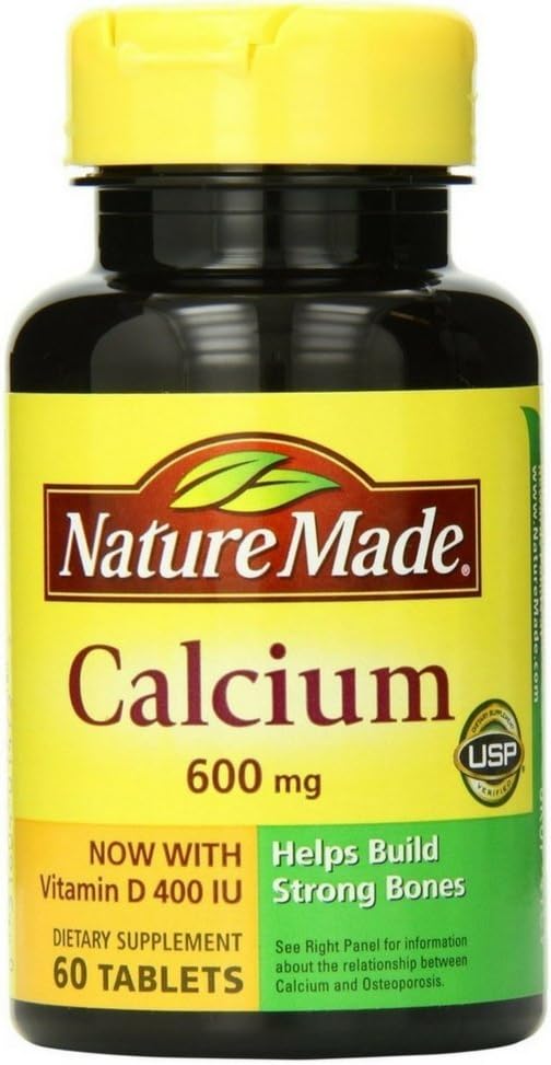 Nature Made Calcium with Vitamine D3 600mg, 60 Tablets