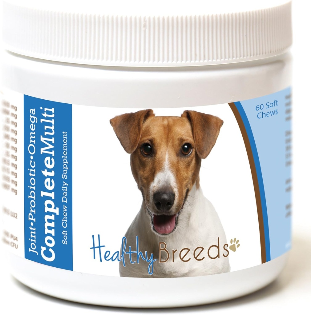 Gezonde Breeds Jack Russell Terrier Alles in één Multivitamine Zachte Kauw 60 Tellen