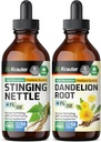 BIO KRAUTER Teinture de la nébuleuse 4 Fl. Oz. & Dandelion Teinture 4 Fl. Oz.