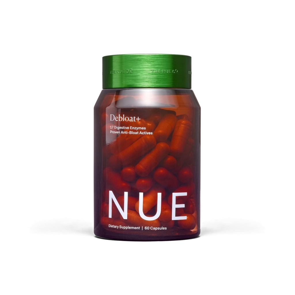 De Nue Co. DEBOAT+ Supplement, opgeblazen, kalmeert gas en buikpijn, Immuniteit ondersteuning, verbetert Gut Health, Vegan, Glutenvrij, 60 capsules