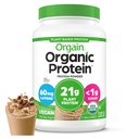 Orgaine en poudre de protéines végétaliennes organiques, café glacé - 21g Protéines végétales, 60mg de caféine, faible teneur en glucides, sans ingrédients de lactose, sans sucre ajouté, non-OGM, pour Shakes & Smoothies, 2,03 lb