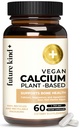 Supplément de calcium végétalien de type futur - Supplément de magnésium de calcium à base végétale provenant de l'Islande pour le soutien des dents et des os (60 capsules)