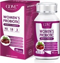 GDME Vrouwenprobiotica, 90 tabletten 90 miljard CFU 18 strepen, bevat biologische prebiotische cranberry,probiotische supplement voor digestie, immuniteit, gezondheid van vrouwen, soja gluten zuivelvrij