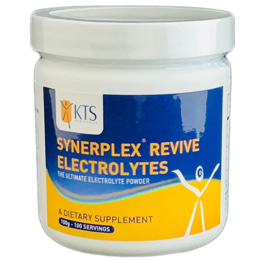 Synerplex® Revive Electrolyte Powder est la meilleure formule d'électrolyte et la plus complète disponible. Aide à hydrater, détoxifier et réduire les crampes