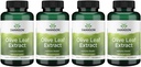 Swanson Olive Leaf Extract Capsules with 20% Oleuropein - (120 capsules, 500mg Each) 4 Flessen