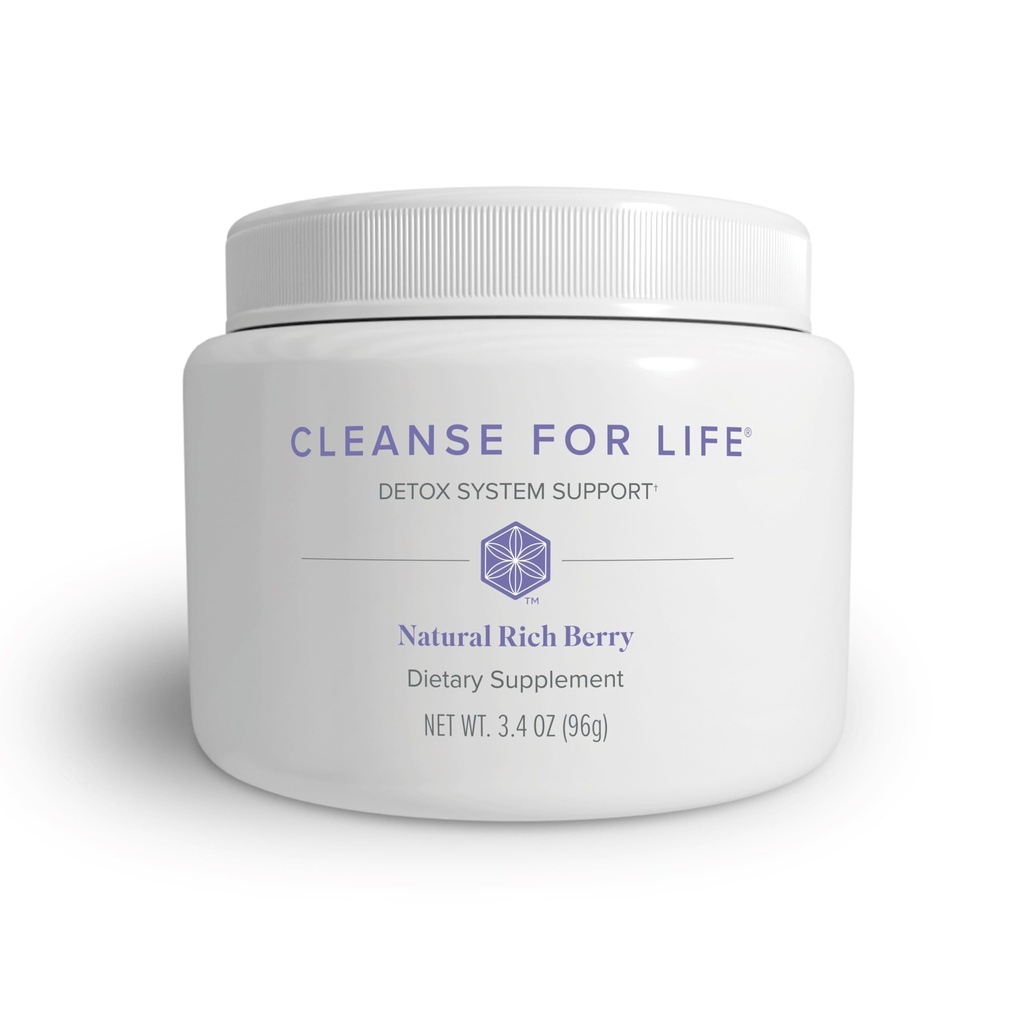 Isagenix Cleanse for Life - Supplément en poudre pour nettoyer une boisson sans laxatifs ou diurétiques - Soutien au métabolisme avec la vitamine B12 et Niacine - Berry Riche Naturel -3,4 Oz (16 portions)