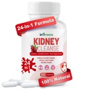 Geavanceerde nierreiniging Detox & Repair - 24-in-1 Nierondersteuningssupplement met kruidenformule voor nier- en urinetrekgezondheid - niet-GMO, gemaakt in de VS, 60 capsules