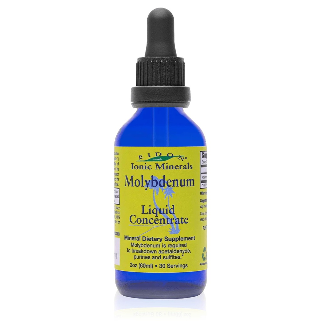 Minéraux ioniques d'Eidon Complément de molybdène liquide - Minéraux ioniques liquides, gouttes de molybdène, tous naturels, aucun sucre ajouté, soutient les processus biologiques, suppléments minéraux, 2 oz