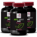 Anti grijs haar capsule - ANTI GRAY HAIR COMPLEX - levendige kleur, grijze haaroplossing, kleur herontwaken, natuurlijke toon, haarpigment herleving, frisse toon, grijze haarsteun 3 flessen 180 capsules