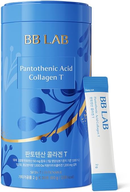 BB LAB Powder Collagen, SF3X-7 Intensive Series, Made in Korea, 30 Sticks (pantothenic Acid Collagen T), Blauw