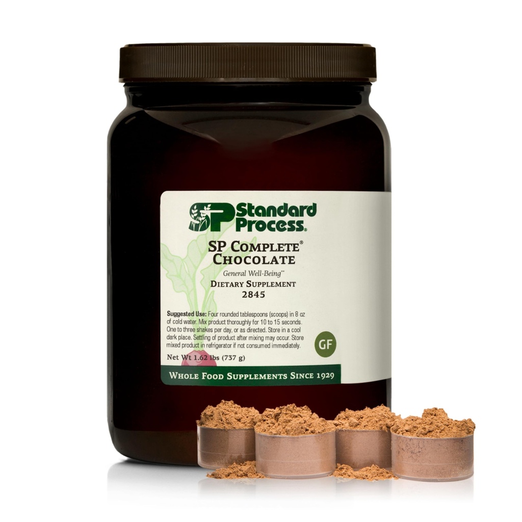 Standard Process Inc. SP Complete - Whole Food Immune Support, Leverondersteuning, Antioxidant, met Rijst Proteïne, Grapeseed Extract, en Choline - Vegetarisch, Chocolade - 26 Ounce
