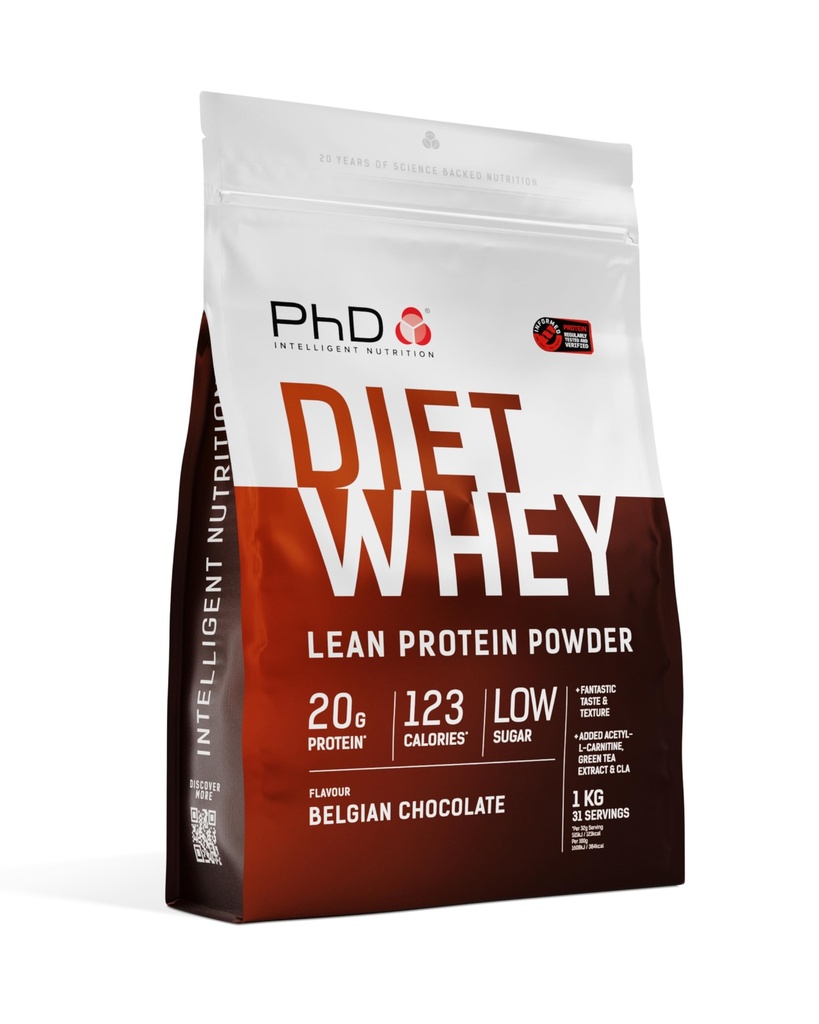 PhD Diet Wei 1kg Belgische chocolade