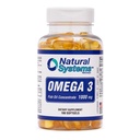 Omega 3 1000mg Visolie 100 Geconcentreerde Softgels door Natural Systems - Omega 3 Supplementen - Capsules voor dagelijks dieet - EPA - DHA - Perfect voor hart, oog, hersenen en gewrichten Ondersteuning*